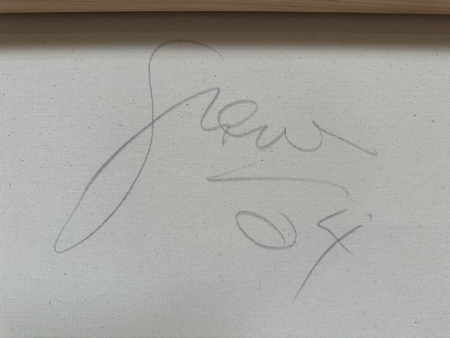 Gerrit Greve (1948-2024, Cardiff by the Sea, CA) Original Acrylic Painting On Canvas Titled 'Abstract Series' 2004 Signed Verso 40 X 40 Estimate $1,600 - $2,000 [Photo 7]