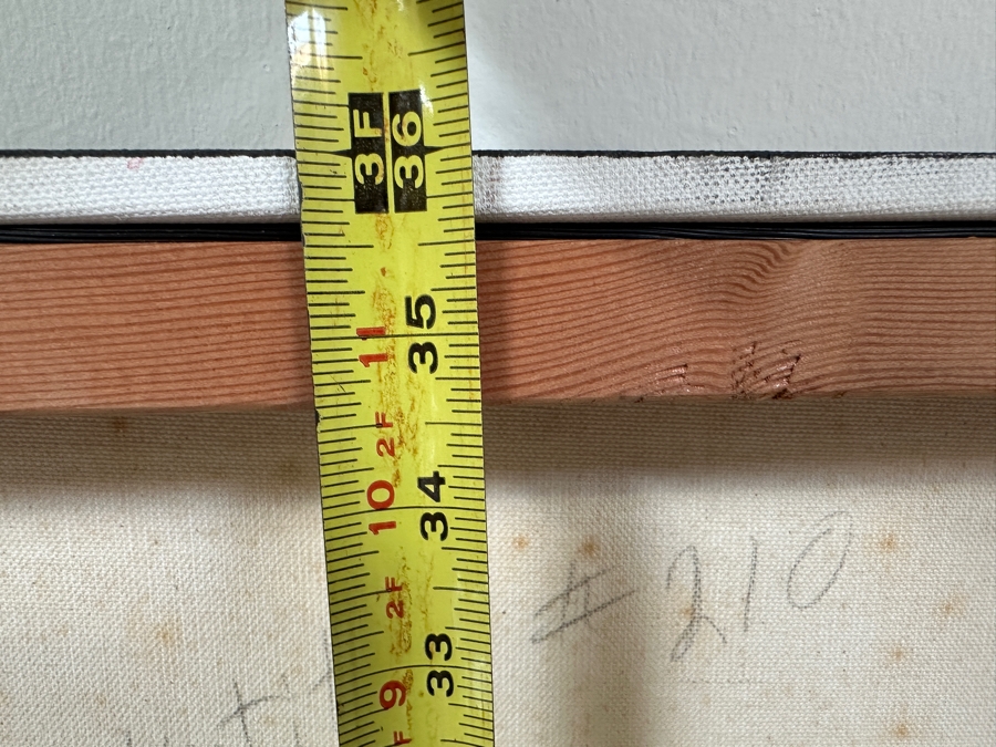 Gerrit Greve (1948-2024, Cardiff by the Sea, CA) Original Acrylic Painting On Canvas Titled 'Abstract Color Field In Manner of Mark Rothko 210' 1998 Signed Verso 24 X 36 Estimate $800 - $1,100 [Photo 3]