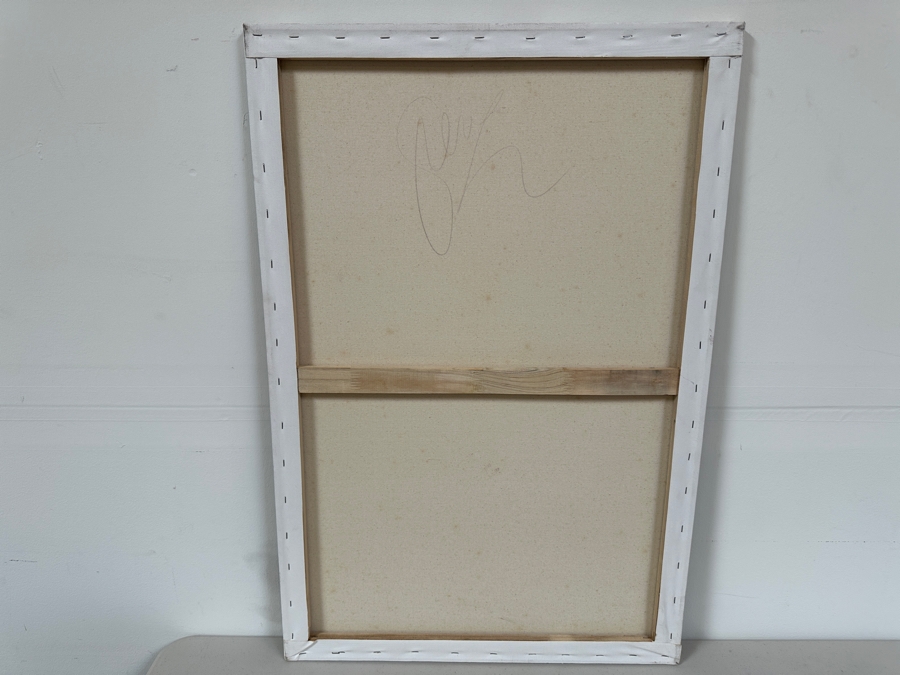 Gerrit Greve (1948-2024, Cardiff by the Sea, CA) Original Acrylic Painting On Canvas Titled 'Abstract Color Field In Manner of Mark Rothko'  Signed Verso 24 X 36 Estimate $800 - $1,100 [Photo 5]