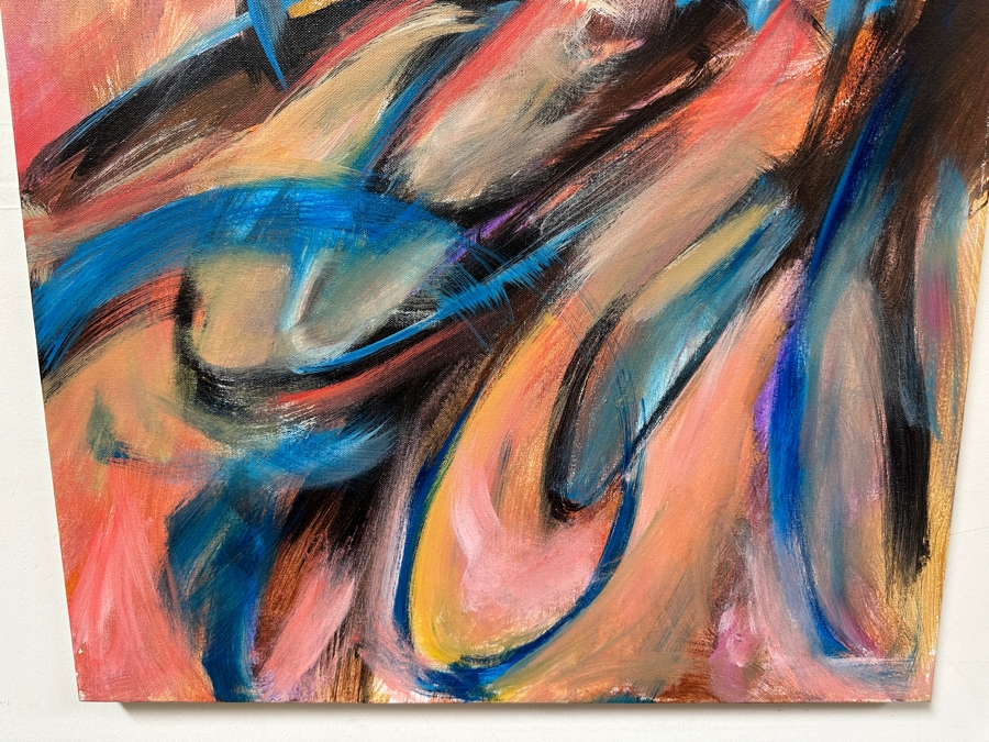 Gerrit Greve (1948-2024, Cardiff by the Sea, CA) Original Acrylic Painting On Canvas Titled 'Abstract Series 109' 2016 Signed Verso 24 X 36 Estimate $800 - $1,100 [Photo 2]