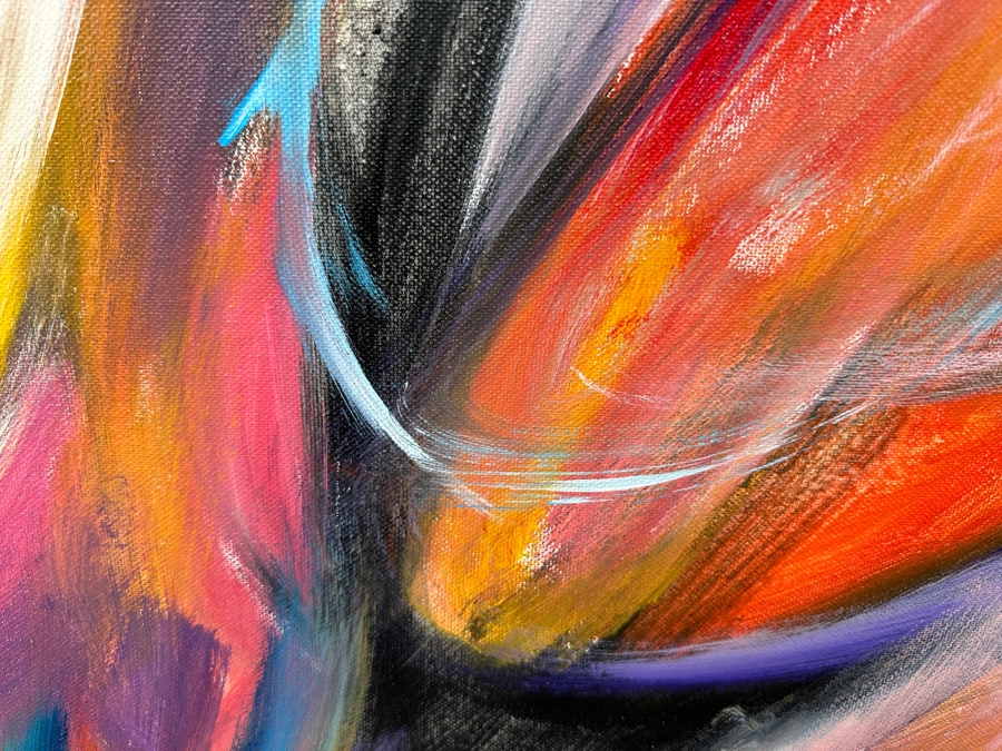 Gerrit Greve (1948-2024, Cardiff by the Sea, CA) Original Acrylic Painting On Canvas Titled 'Abstract Series 108' 2016 Signed Verso 24 X 36 Estimate $800 - $1,100 [Photo 5]