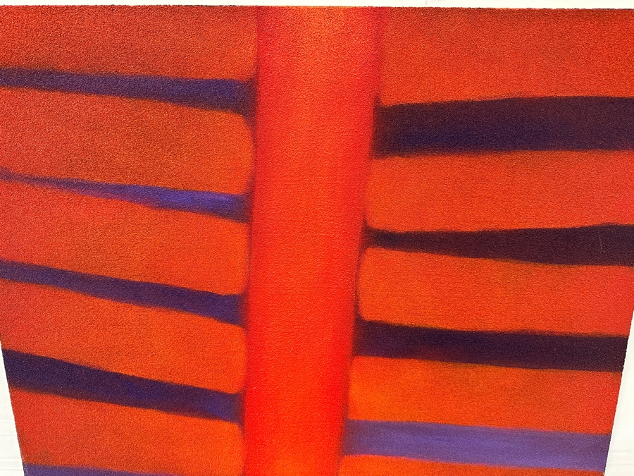 Gerrit Greve (1948-2024, Cardiff by the Sea, CA) Original Acrylic Painting On Canvas Titled 'Abstract Series' 2011 Signed Verso 30 X 24 Estimate $700 - $900 [Photo 3]