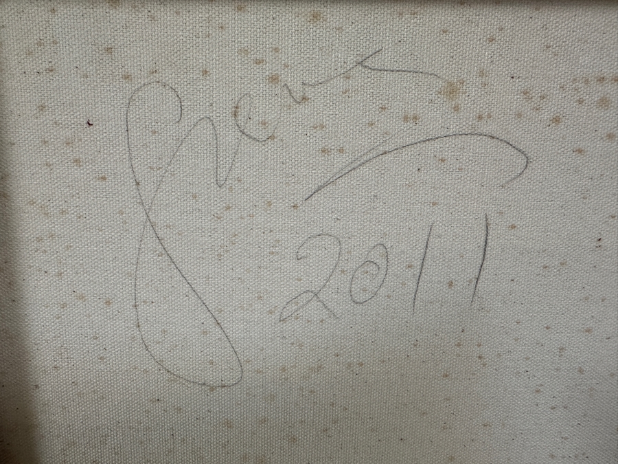 Gerrit Greve (1948-2024, Cardiff by the Sea, CA) Original Acrylic Painting On Canvas Titled 'Abstract Series' 2011 Signed Verso 30 X 24 Estimate $700 - $900 [Photo 6]