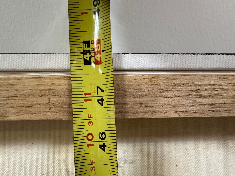 Gerrit Greve (1948-2024, Cardiff by the Sea, CA) Original Acrylic Painting On Canvas Titled 'Mindscape 012-B' 2004 Signed Verso 24 X 48 Estimate $1,200 - $1,500 [Photo 8]