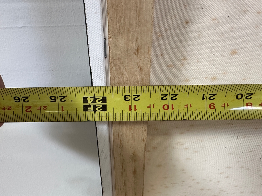 Gerrit Greve (1948-2024, Cardiff by the Sea, CA) Original Acrylic Painting On Canvas Titled 'Mindscape 012-B' 2004 Signed Verso 24 X 48 Estimate $1,200 - $1,500 [Photo 9]