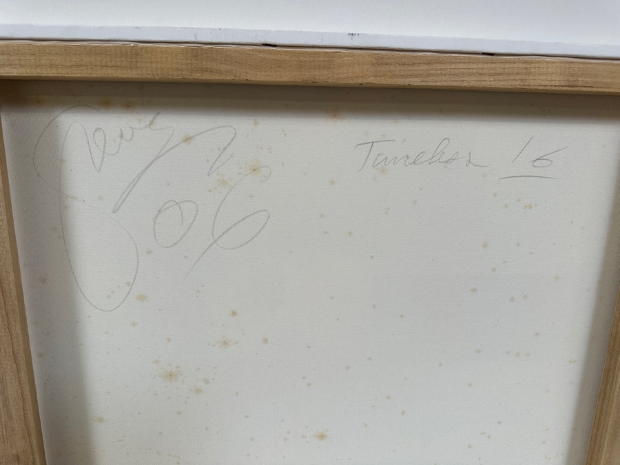 Gerrit Greve (1948-2024, Cardiff by the Sea, CA) Original Acrylic Painting On Canvas Titled 'Timeless 16' 2006 Signed Bottom Right and Verso 48 X 24 Estimate $1,200 - $1,500 [Photo 9]