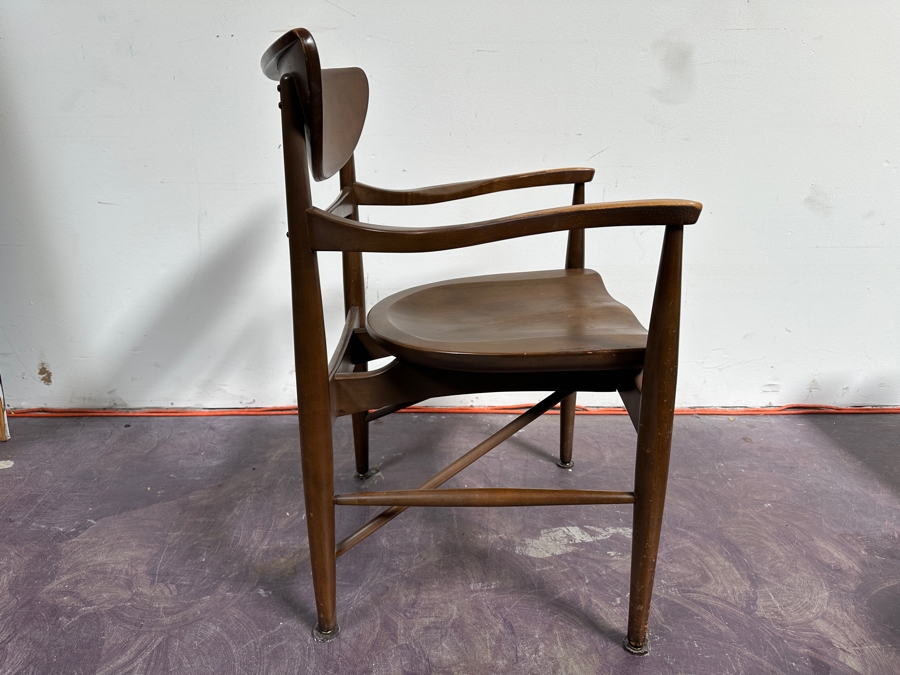 Just Added - Mid-Century Modern Wooden Armchair - Maker / Designer Unknown 21.5W X 19.5D X 31H [Photo 8]