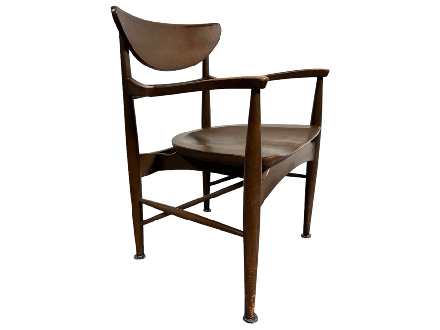 Just Added - Mid-Century Modern Wooden Armchair - Maker / Designer Unknown 21.5W X 19.5D X 31H [Photo 2]