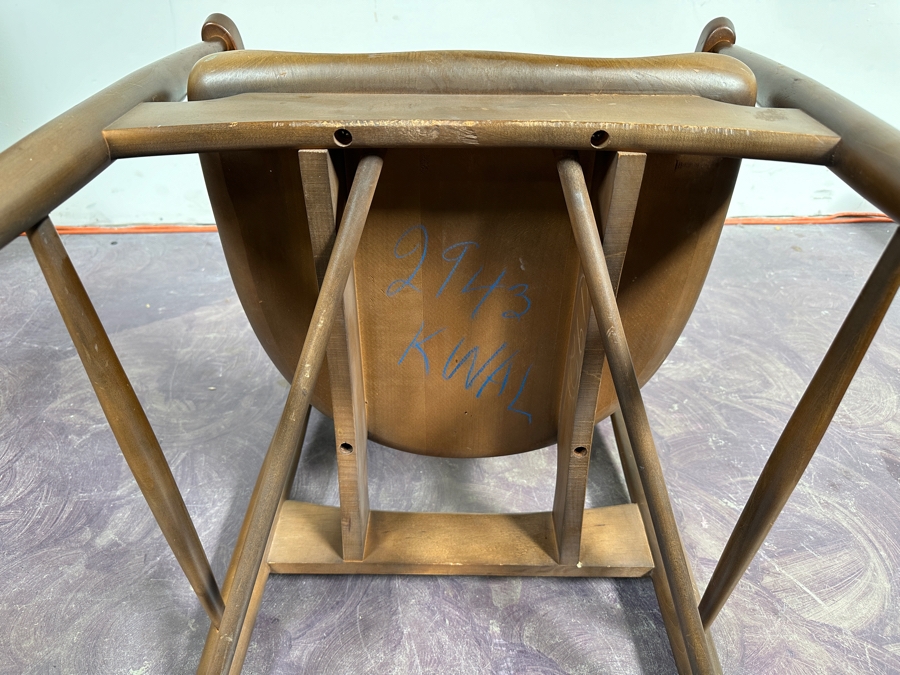 Just Added - Mid-Century Modern Wooden Armchair - Maker / Designer Unknown 21.5W X 19.5D X 31H [Photo 12]