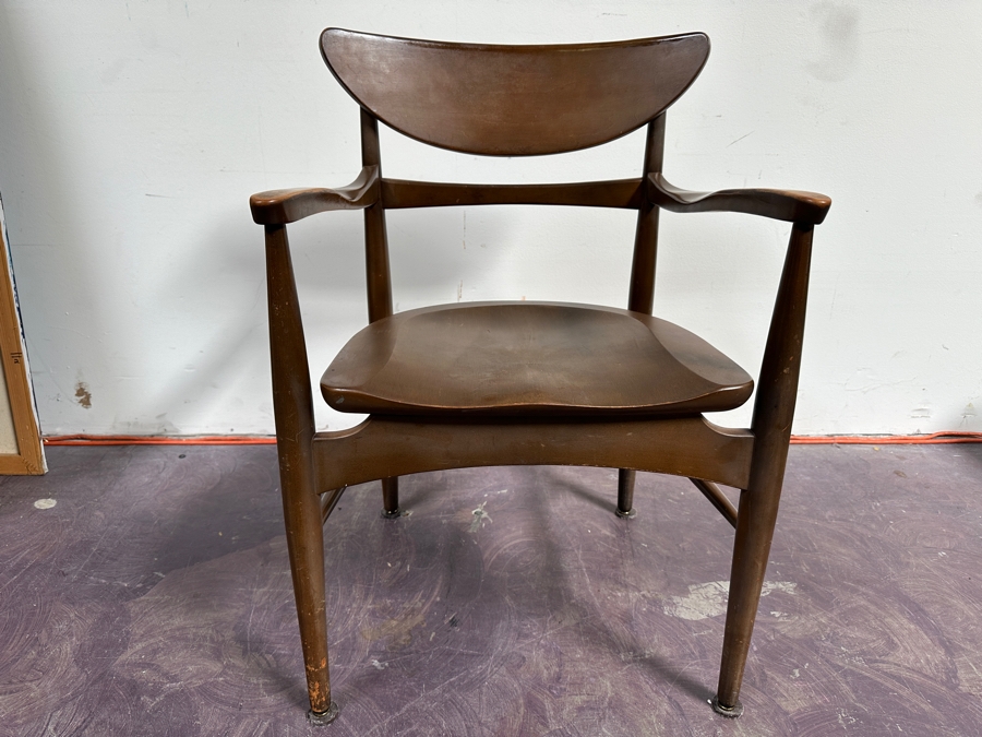 Just Added - Mid-Century Modern Wooden Armchair - Maker / Designer Unknown 21.5W X 19.5D X 31H [Photo 4]