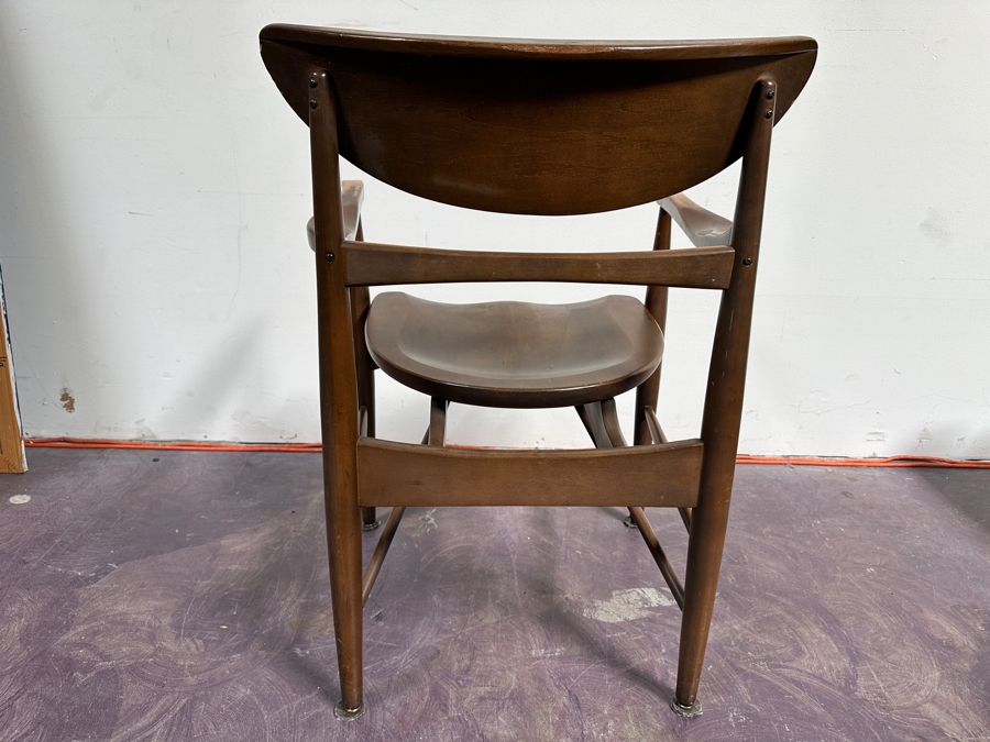 Just Added - Mid-Century Modern Wooden Armchair - Maker / Designer Unknown 21.5W X 19.5D X 31H [Photo 9]