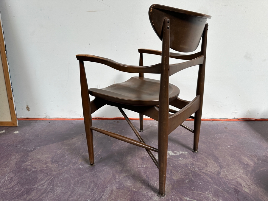 Just Added - Mid-Century Modern Wooden Armchair - Maker / Designer Unknown 21.5W X 19.5D X 31H [Photo 11]