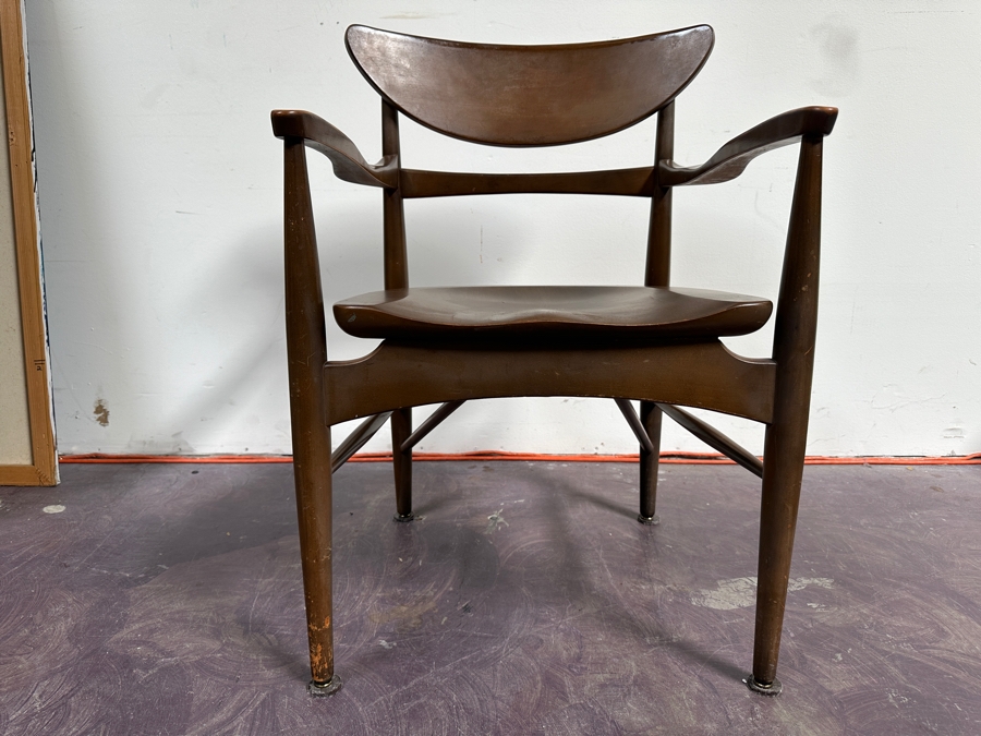 Just Added - Mid-Century Modern Wooden Armchair - Maker / Designer Unknown 21.5W X 19.5D X 31H [Photo 6]