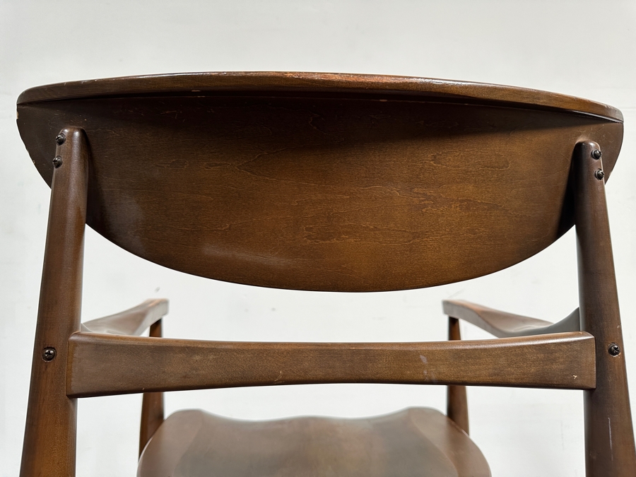 Just Added - Mid-Century Modern Wooden Armchair - Maker / Designer Unknown 21.5W X 19.5D X 31H [Photo 10]