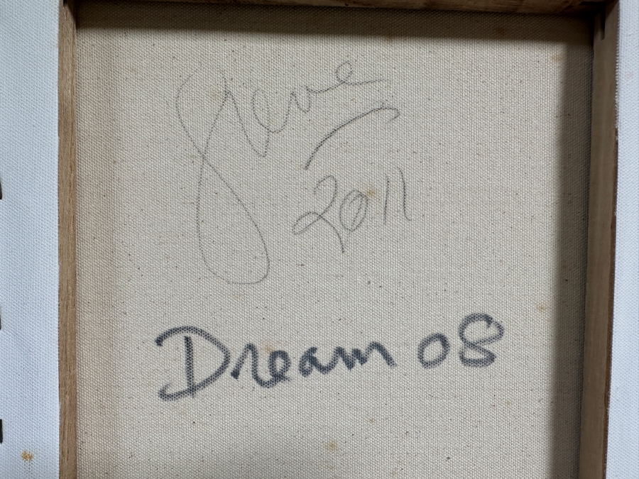Gerrit Greve (1948-2024, Cardiff by the Sea, CA) Original Acrylic Painting On Canvas Titled 'Dream 08' 2011 Signed Verso 12 X 36 Estimate $400 - $600 [Photo 6]