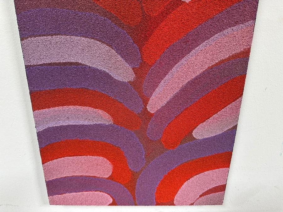 Gerrit Greve (1948-2024, Cardiff by the Sea, CA) Original Acrylic Painting On Canvas Titled 'Dream 09' 2011 Signed Verso 12 X 36 Estimate $400 - $600 [Photo 5]