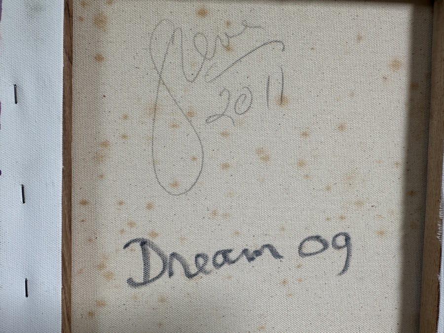 Gerrit Greve (1948-2024, Cardiff by the Sea, CA) Original Acrylic Painting On Canvas Titled 'Dream 09' 2011 Signed Verso 12 X 36 Estimate $400 - $600 [Photo 7]