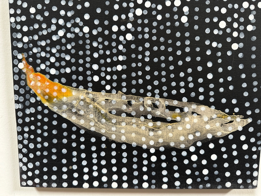 Gerrit Greve (1948-2024, Cardiff by the Sea, CA) Original Acrylic Painting On Canvas Titled 'Spirit Boat Series - Boat in the Rain'  Signed Verso 12 X 36 Estimate $400 - $600 [Photo 3]