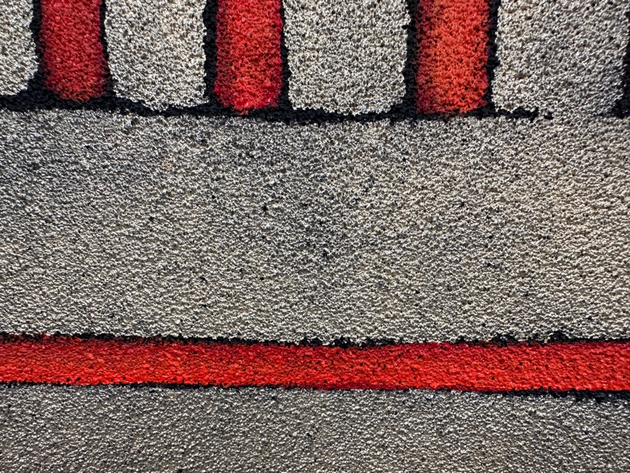 Gerrit Greve (1948-2024, Cardiff by the Sea, CA) Original Acrylic Painting On Canvas Titled 'Architecture 5' 2014 Signed Verso 12 X 36 Estimate $400 - $600 [Photo 3]