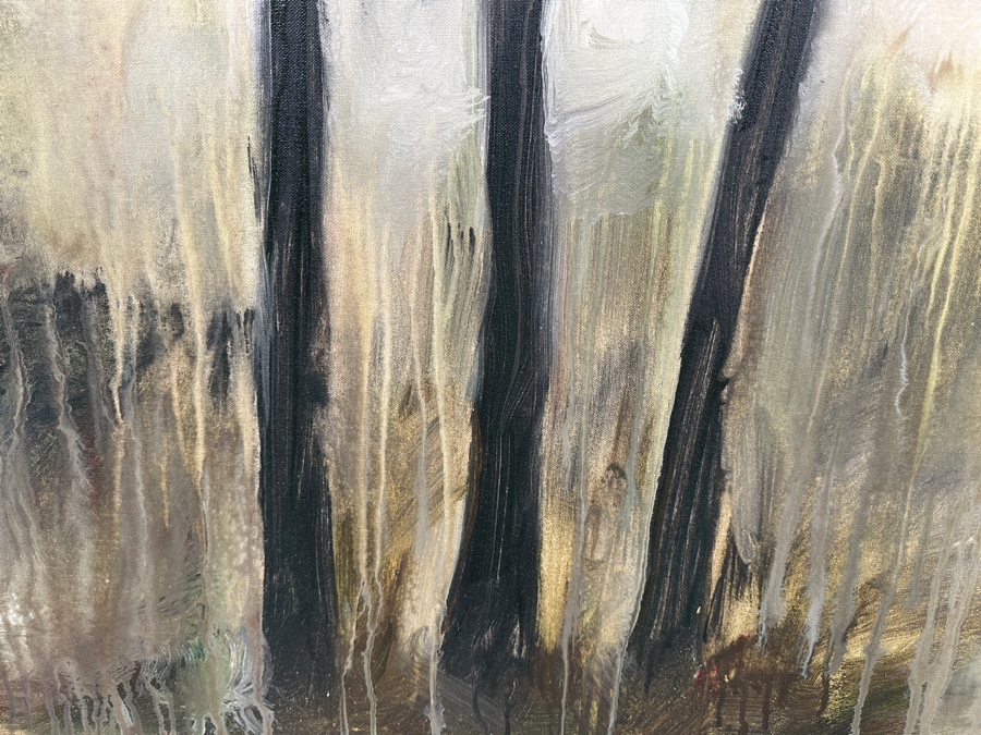 Gerrit Greve (1948-2024, Cardiff by the Sea, CA) Original Acrylic Painting On Canvas Titled 'Mindscape 038' 2004 Signed Verso 30 X 30 Estimate $900 - $1,200 [Photo 4]