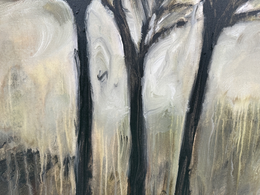 Gerrit Greve (1948-2024, Cardiff by the Sea, CA) Original Acrylic Painting On Canvas Titled 'Mindscape 038' 2004 Signed Verso 30 X 30 Estimate $900 - $1,200 [Photo 3]