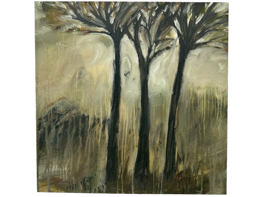 Gerrit Greve (1948-2024, Cardiff by the Sea, CA) Original Acrylic Painting On Canvas Titled 'Mindscape 038' 2004 Signed Verso 30 X 30 Estimate $900 - $1,200