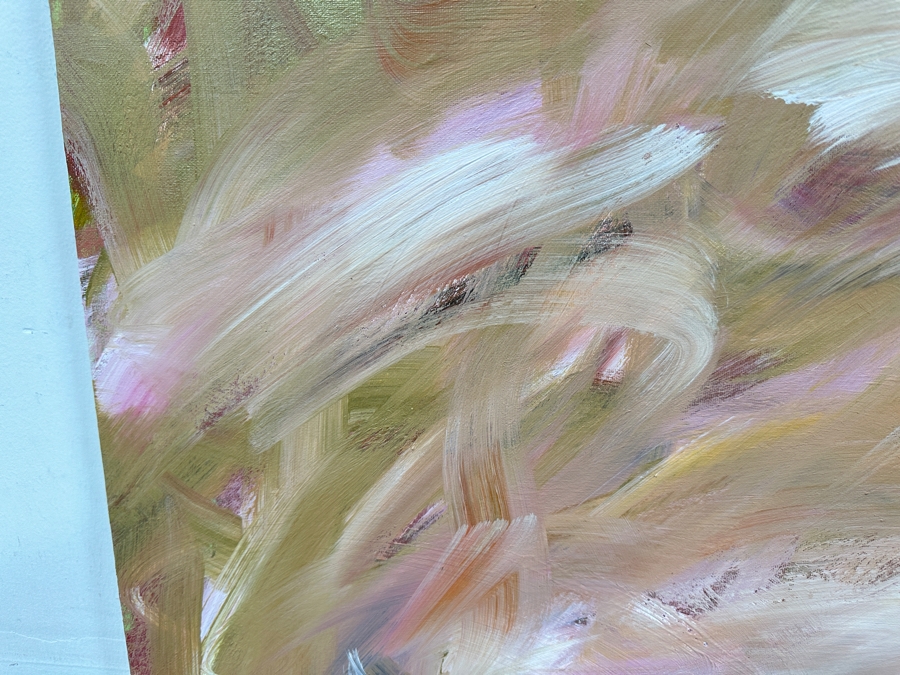 Gerrit Greve (1948-2024, Cardiff by the Sea, CA) Original Acrylic Painting On Canvas Titled 'Abstract Series 003' 2004 Signed Verso 30 X 30 Estimate $900 - $1,200 [Photo 3]