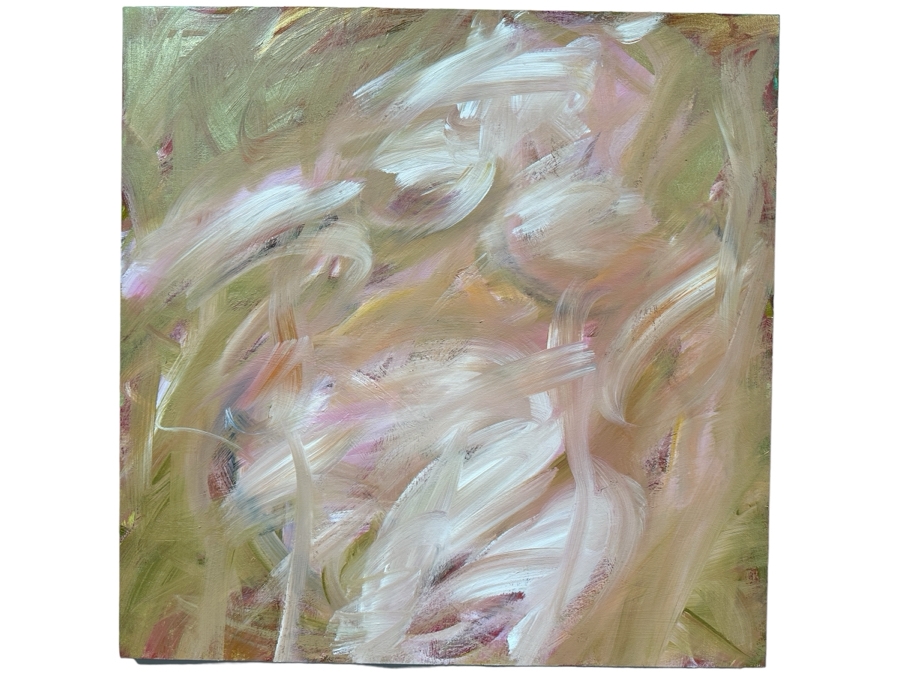Gerrit Greve (1948-2024, Cardiff by the Sea, CA) Original Acrylic Painting On Canvas Titled 'Abstract Series 003' 2004 Signed Verso 30 X 30 Estimate $900 - $1,200