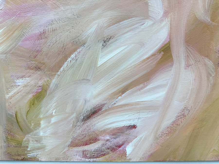 Gerrit Greve (1948-2024, Cardiff by the Sea, CA) Original Acrylic Painting On Canvas Titled 'Abstract Series 003' 2004 Signed Verso 30 X 30 Estimate $900 - $1,200 [Photo 4]