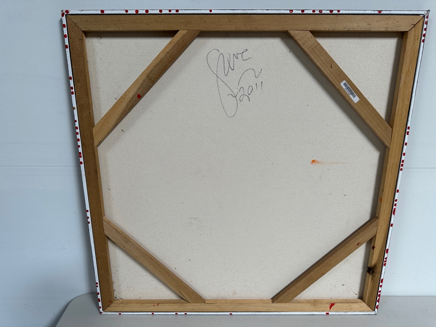 Gerrit Greve (1948-2024, Cardiff by the Sea, CA) Original Acrylic Painting On Canvas Untitled 2011 Signed Verso 30 X 30 Estimate $900 - $1,200 [Photo 5]