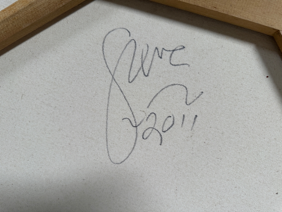 Gerrit Greve (1948-2024, Cardiff by the Sea, CA) Original Acrylic Painting On Canvas Untitled 2011 Signed Verso 30 X 30 Estimate $900 - $1,200 [Photo 6]