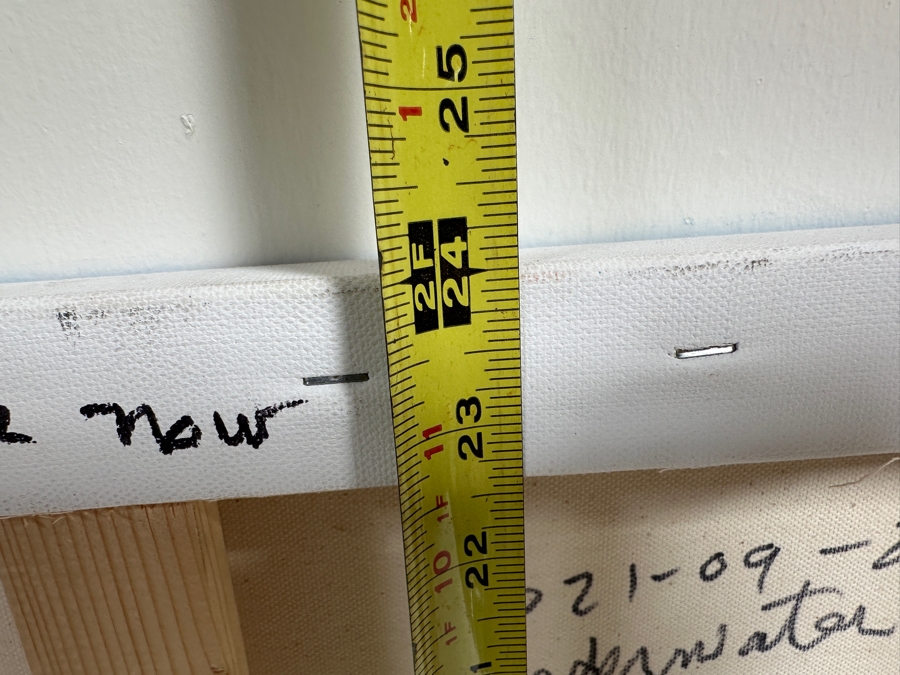 Gerrit Greve (1948-2024, Cardiff by the Sea, CA) Original Acrylic Painting On Canvas Titled 'Underwater - I Need You Now' 2021 Signed Verso 36 X 24 Estimate $900 - $1,100 [Photo 7]