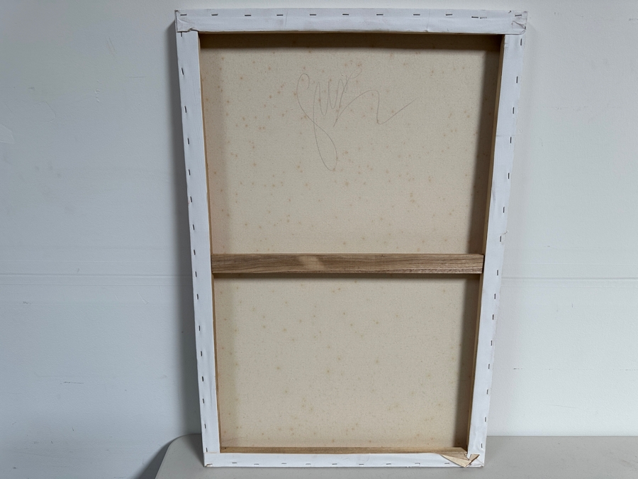 Gerrit Greve (1948-2024, Cardiff by the Sea, CA) Original Acrylic Painting On Canvas Titled 'Abstract Color Field In Manner of Mark Rothko' 2017 Signed Verso 24 X 36 Estimate $900 - $1,100 [Photo 5]