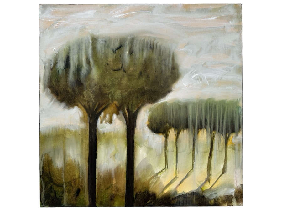 Gerrit Greve (1948-2024, Cardiff by the Sea, CA) Original Acrylic Painting On Canvas Titled 'Mindscape 067' 2004 Signed Verso 24 X 24 Estimate $500 - $700