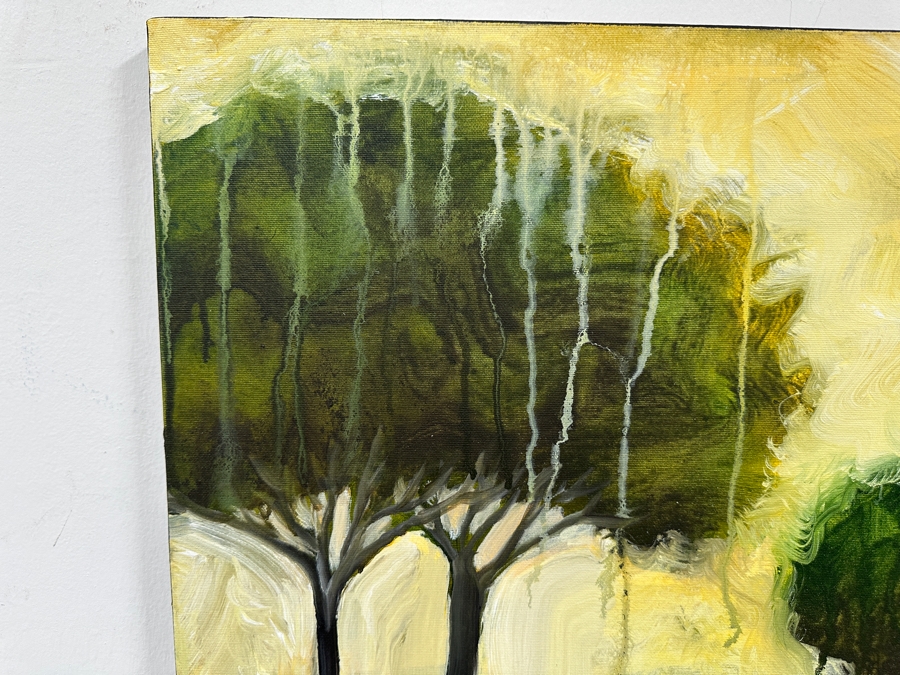 Gerrit Greve (1948-2024, Cardiff by the Sea, CA) Original Acrylic Painting On Canvas Titled 'Mindscape 071' 2004 Signed Verso 24 X 24 Estimate $500 - $700 [Photo 2]