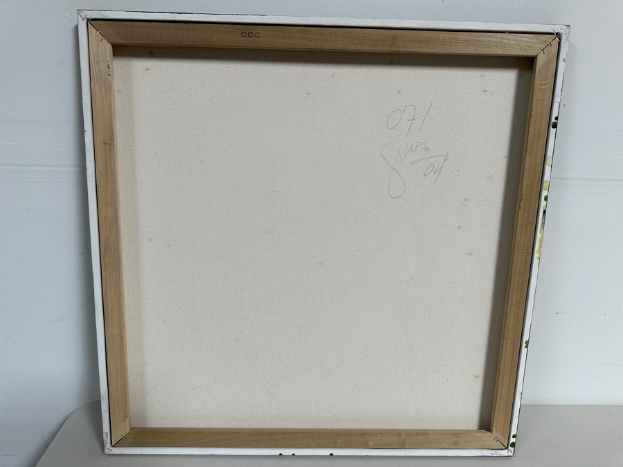 Gerrit Greve (1948-2024, Cardiff by the Sea, CA) Original Acrylic Painting On Canvas Titled 'Mindscape 071' 2004 Signed Verso 24 X 24 Estimate $500 - $700 [Photo 7]