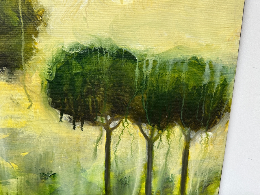 Gerrit Greve (1948-2024, Cardiff by the Sea, CA) Original Acrylic Painting On Canvas Titled 'Mindscape 071' 2004 Signed Verso 24 X 24 Estimate $500 - $700 [Photo 3]