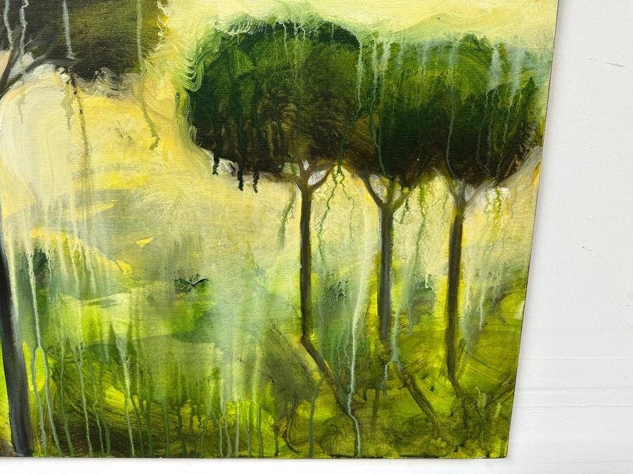 Gerrit Greve (1948-2024, Cardiff by the Sea, CA) Original Acrylic Painting On Canvas Titled 'Mindscape 071' 2004 Signed Verso 24 X 24 Estimate $500 - $700 [Photo 4]