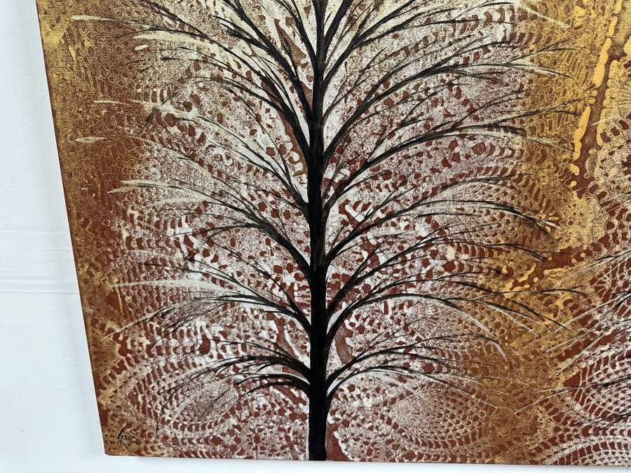 Gerrit Greve (1948-2024, Cardiff by the Sea, CA) Original Acrylic Painting On Canvas Titled 'Journey 440' 2022 Signed Verso 40 X 30 Estimate $1,200 - $1,500 [Photo 4]