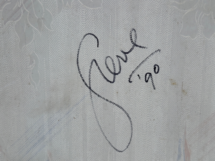 Gerrit Greve (1948-2024, Cardiff by the Sea, CA) Original Acrylic Painting On Canvas Titled 'Four Square' 1990 Signed Verso 24 X 24 Estimate $500 - $800 [Photo 7]