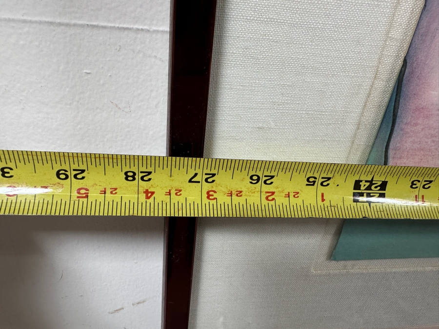 Gerrit Greve (1948-2024, Cardiff by the Sea, CA) Original Acrylic Painting On Paper Titled 'Norway Traveler' 1987 Signed Bottom Right 20 X 26 Estimate $500 - $700 [Photo 13]