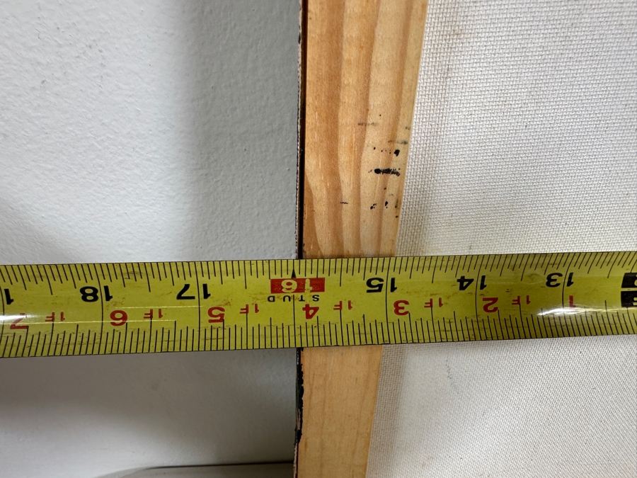 Gerrit Greve (1948-2024, Cardiff by the Sea, CA) Original Acrylic Painting On Canvas Titled 'Spirit - Calligraphy Collection' 2004 Signed Verso 16 X 20 Estimate $320 - $400 [Photo 8]