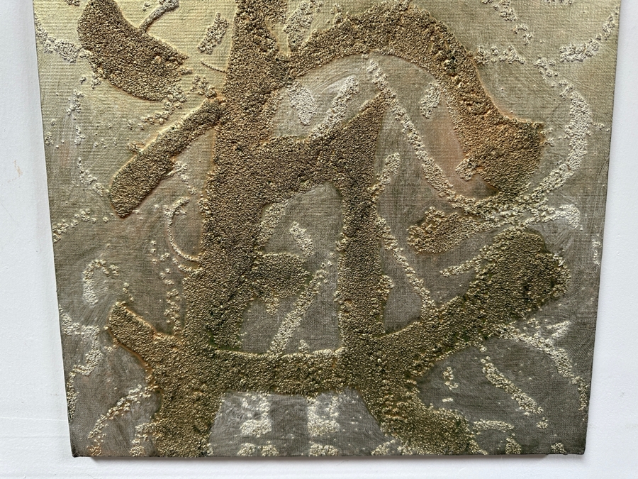 Gerrit Greve (1948-2024, Cardiff by the Sea, CA) Original Acrylic Painting On Canvas Titled 'From Glory - Calligraphy Collection' 2004 Signed Verso 16 X 20 Estimate $300 - $400 [Photo 4]