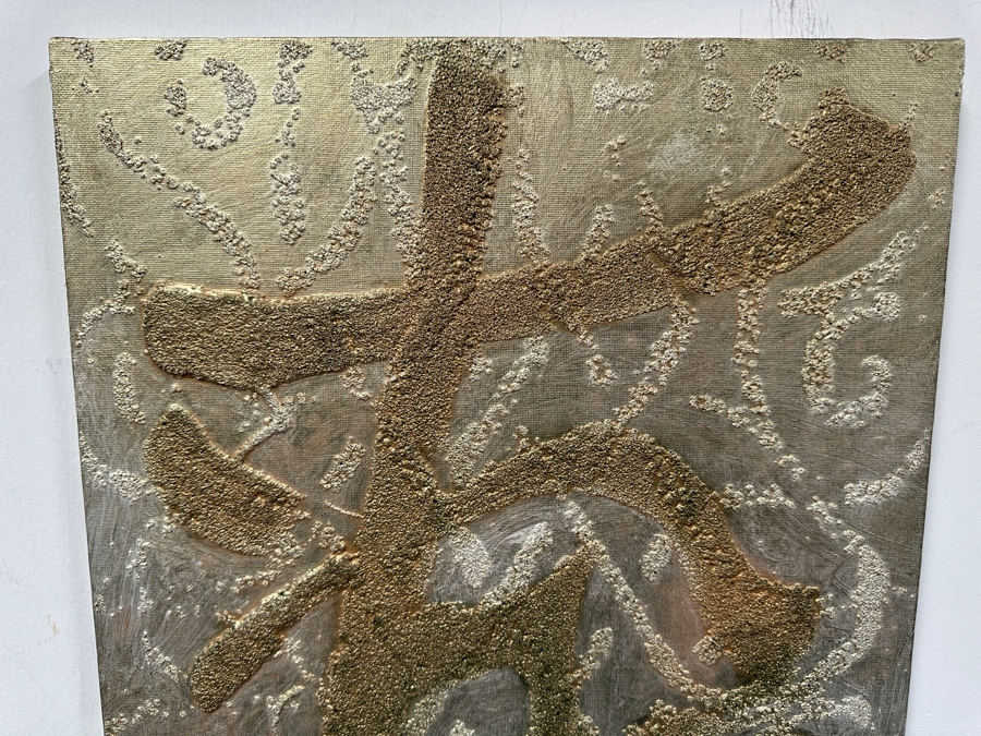 Gerrit Greve (1948-2024, Cardiff by the Sea, CA) Original Acrylic Painting On Canvas Titled 'From Glory - Calligraphy Collection' 2004 Signed Verso 16 X 20 Estimate $300 - $400 [Photo 2]