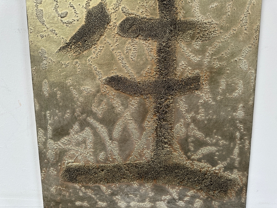 Gerrit Greve (1948-2024, Cardiff by the Sea, CA) Original Acrylic Painting On Canvas Titled 'To Give Birth - Calligraphy Collection' 2004 Signed Verso 16 X 20 Estimate $300 - $400 [Photo 3]