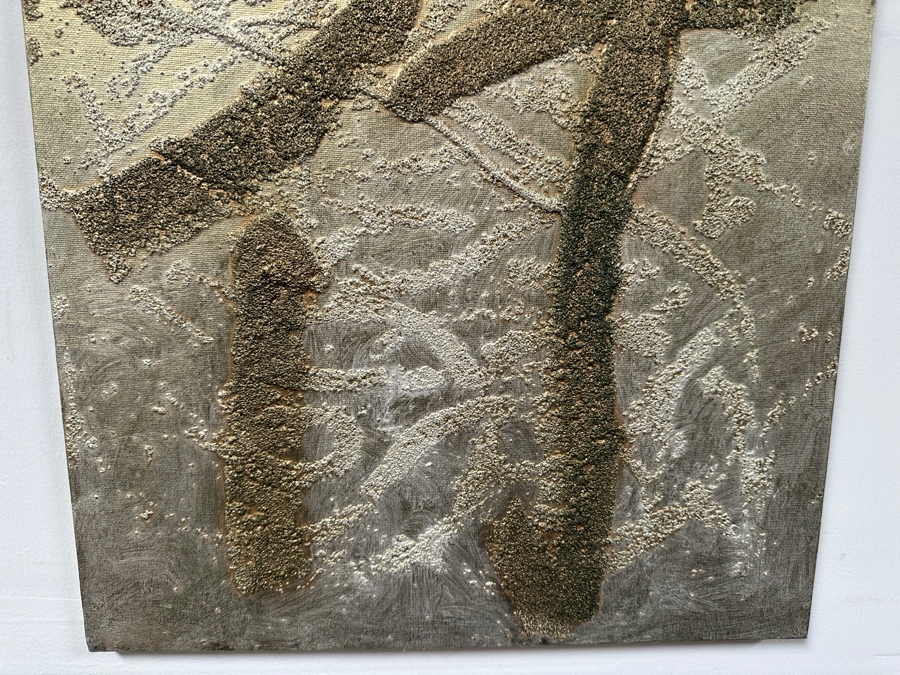 Gerrit Greve (1948-2024, Cardiff by the Sea, CA) Original Acrylic Painting On Canvas Titled 'To Journey - Calligraphy Collection' 2004 Signed Verso 16 X 20 Estimate $300 - $400 [Photo 4]