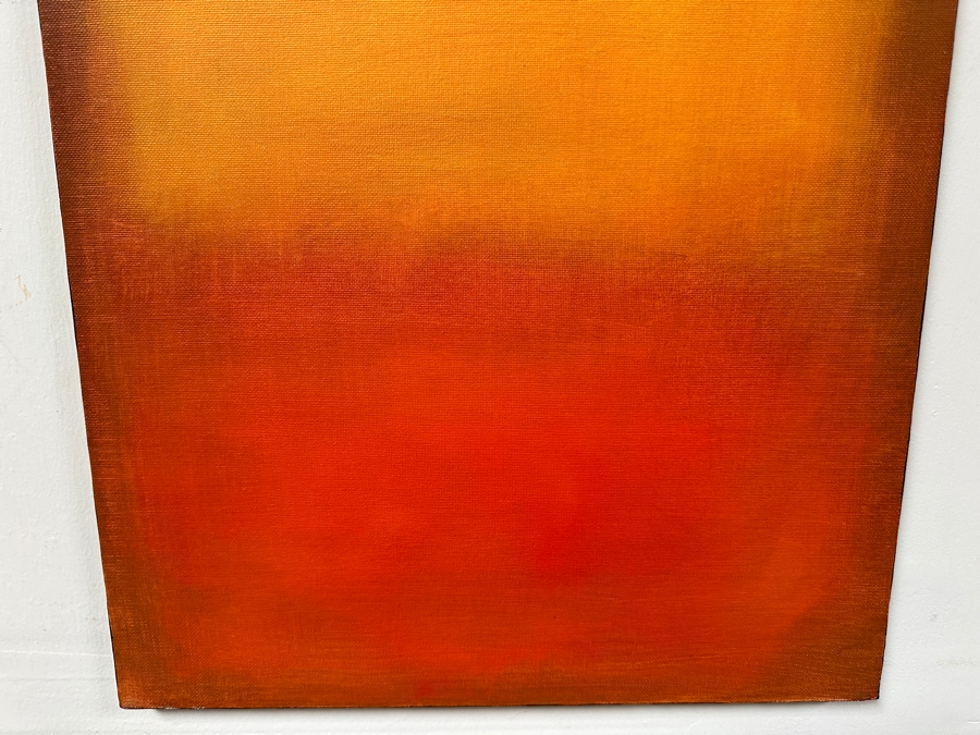 Gerrit Greve (1948-2024, Cardiff by the Sea, CA) Original Acrylic Painting On Canvas Titled 'Abstract Color Field In Manner of Mark Rothko 298' 2003 Signed Verso 16 X 20 Estimate $300 - $400 [Photo 4]