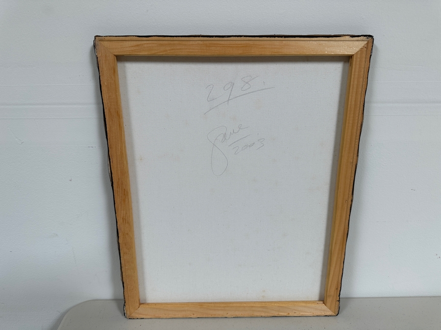 Gerrit Greve (1948-2024, Cardiff by the Sea, CA) Original Acrylic Painting On Canvas Titled 'Abstract Color Field In Manner of Mark Rothko 298' 2003 Signed Verso 16 X 20 Estimate $300 - $400 [Photo 3]