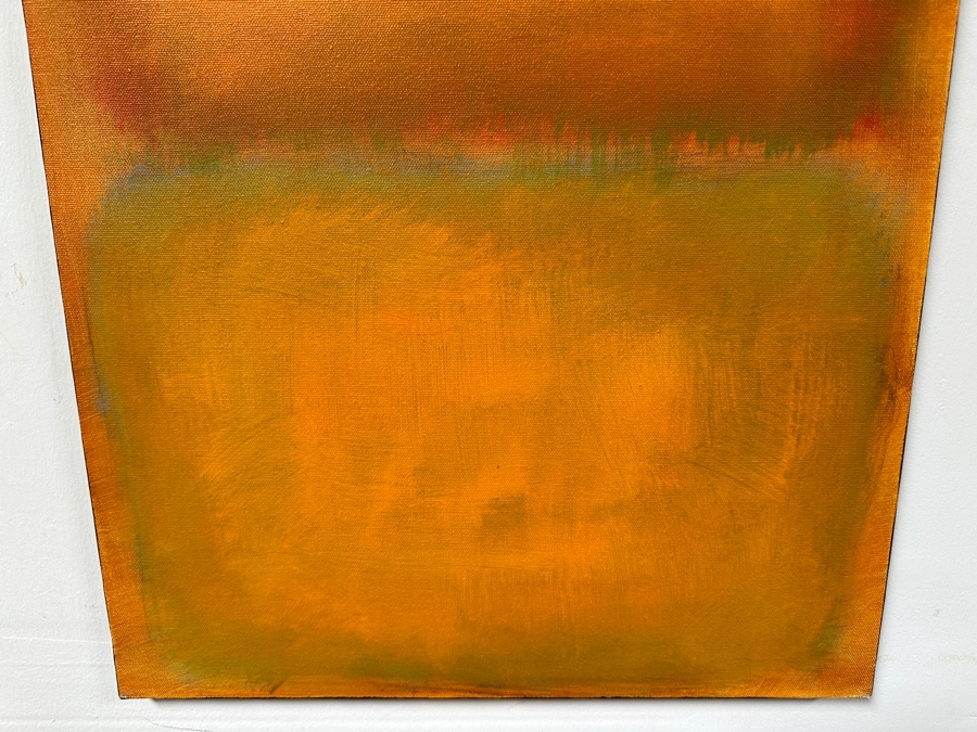 Gerrit Greve (1948-2024, Cardiff by the Sea, CA) Original Acrylic Painting On Canvas Titled 'Abstract Color Field In Manner of Mark Rothko 296' 2003 Signed Verso 16 X 20 Estimate $300 - $400 [Photo 3]