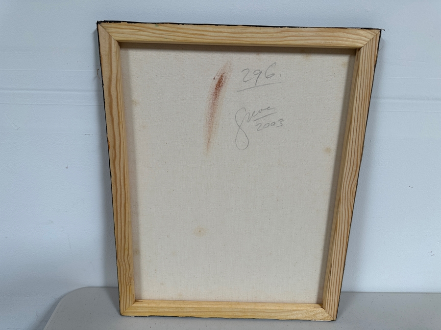 Gerrit Greve (1948-2024, Cardiff by the Sea, CA) Original Acrylic Painting On Canvas Titled 'Abstract Color Field In Manner of Mark Rothko 296' 2003 Signed Verso 16 X 20 Estimate $300 - $400 [Photo 5]